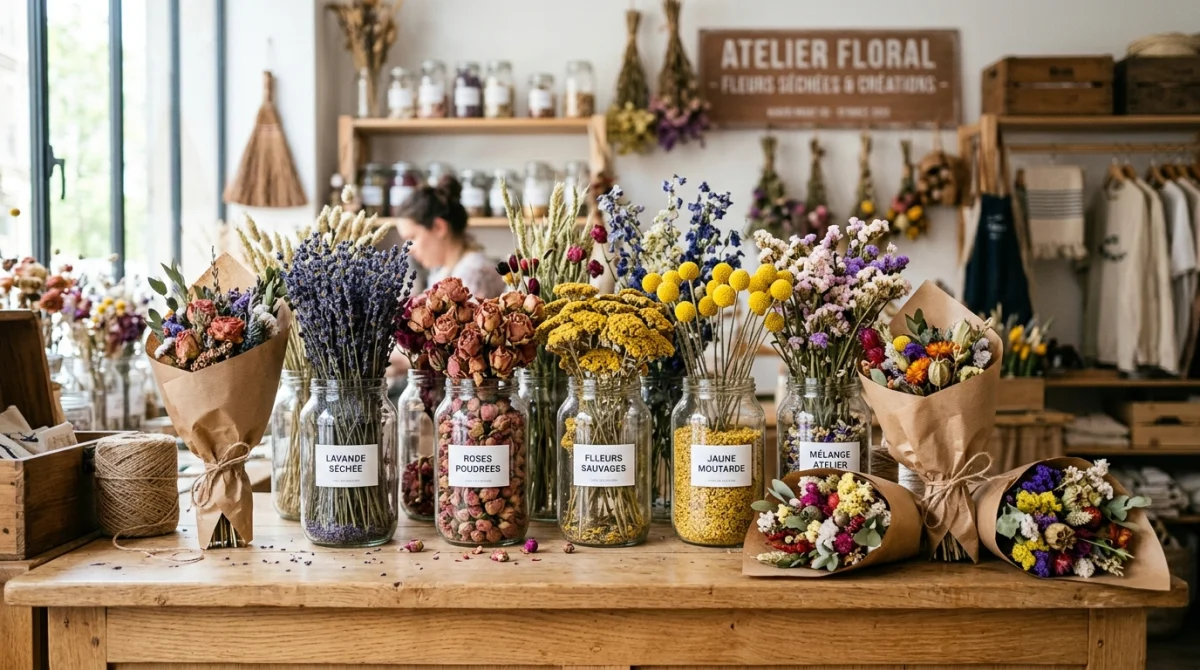 ou acheter des fleurs séchées en vrac